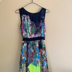BCBG Sierra Pleated Cocktail Dress